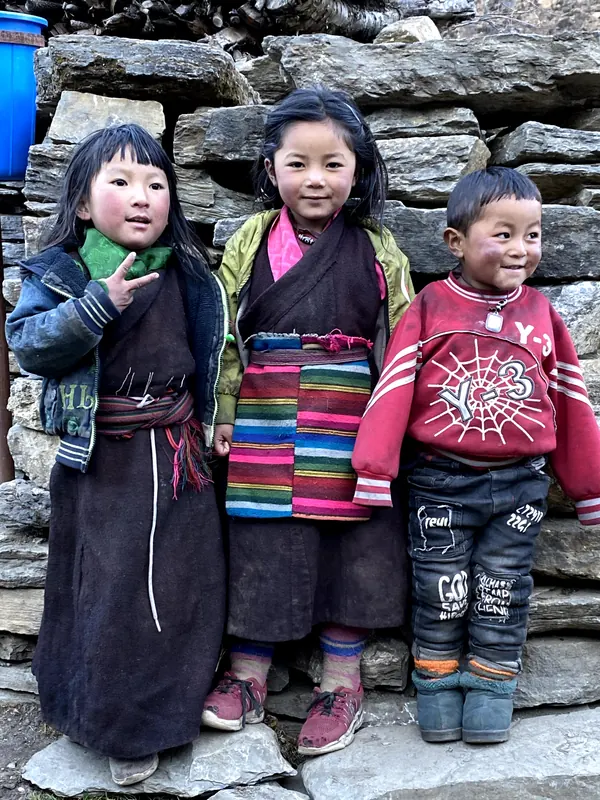 Children in the Tsum Valley